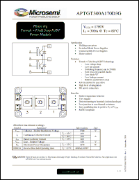 Click here to download APTGT300A170D3G Datasheet