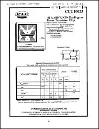 Click here to download CCC10023 Datasheet