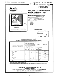 Click here to download CCC6063 Datasheet