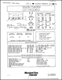 Click here to download CPT40060A Datasheet