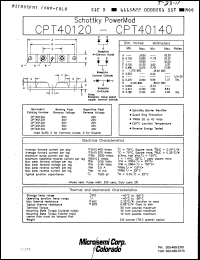 Click here to download CPT40120D Datasheet