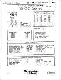 Click here to download SBR6030 Datasheet