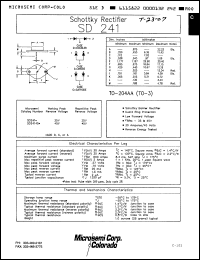 Click here to download SD241D Datasheet
