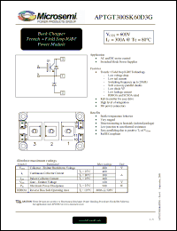 Click here to download APTGT300SK60D3G Datasheet