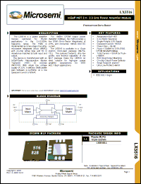 Click here to download LX5516 Datasheet