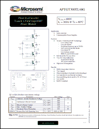 Click here to download APTGT300TL60G Datasheet