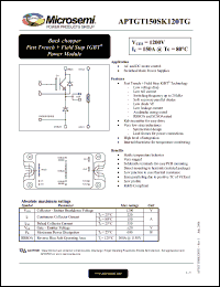 Click here to download APTGT150SK120TG Datasheet