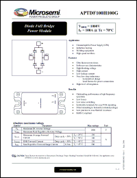 Click here to download APTDF100H100G Datasheet