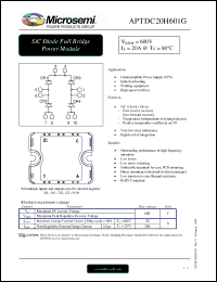 Click here to download APTDC20H601G Datasheet