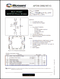 Click here to download APTM120SK56T1G Datasheet