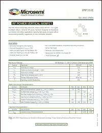 Click here to download VRF151E Datasheet