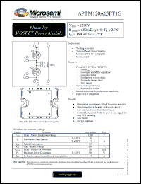 Click here to download APTM120A65FT1G Datasheet