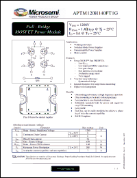 Click here to download APTM120H140FT1G Datasheet