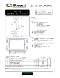 Click here to download APTGF100A120T3WG Datasheet