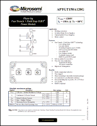 Click here to download APTGT150A120G Datasheet