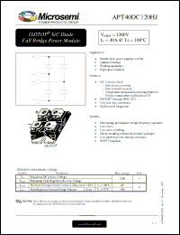 Click here to download APT40DC120HJ Datasheet