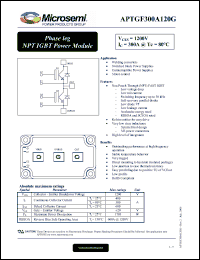 Click here to download APTGF300A120G Datasheet