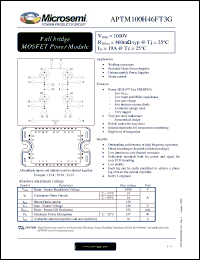 Click here to download APTM100H46FT3G Datasheet