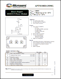 Click here to download APTM100DAM90G Datasheet