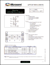 Click here to download APTGF300A120D3G Datasheet