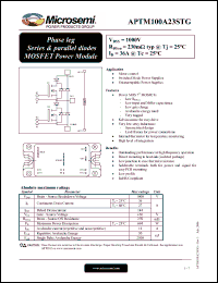 Click here to download APTM100A23STG Datasheet