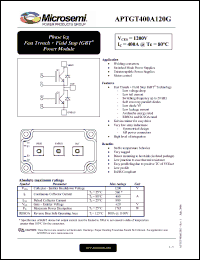 Click here to download APTGT400A120G Datasheet