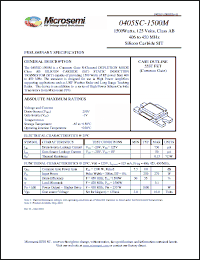 Click here to download 0405SC-1500M Datasheet