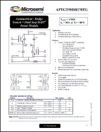 Click here to download APTGT50DH170TG Datasheet