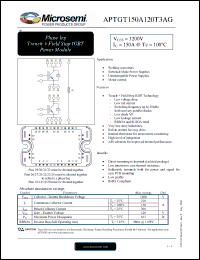 Click here to download APTGT150A120T3AG Datasheet