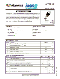 Click here to download APT6M100K Datasheet