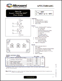 Click here to download APTGT600A60G Datasheet