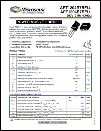 Click here to download APT1204R7BFLL Datasheet