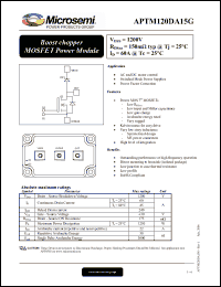 Click here to download APTM120DA15G Datasheet