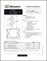 Click here to download APTGT75A120T1G Datasheet