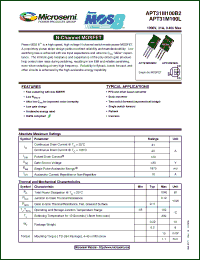 Click here to download APT31M100L Datasheet