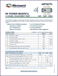 Click here to download ARF467FL Datasheet