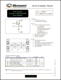 Click here to download APTGT200SK170D3G Datasheet
