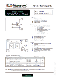 Click here to download APTGF530U120D4G Datasheet