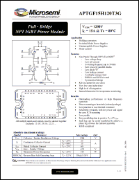 Click here to download APTGF15H120T3G Datasheet