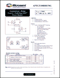 Click here to download APTGT100DH170G Datasheet