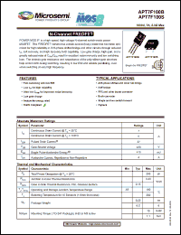 Click here to download APT7F100S Datasheet