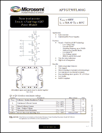 Click here to download APTGT50TL601G Datasheet