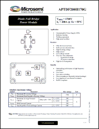 Click here to download APTDF200H170G Datasheet