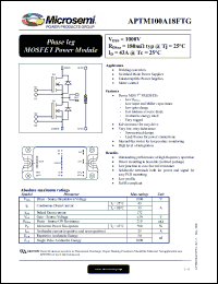 Click here to download APTM100A18FTG Datasheet