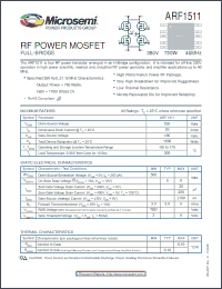 Click here to download ARF1511 Datasheet