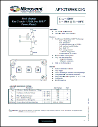 Click here to download APTGT150SK120G Datasheet