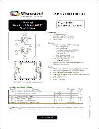 Click here to download APTGT30A170T1G Datasheet