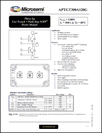 Click here to download APTGT300A120G Datasheet