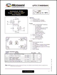 Click here to download APTGT300DH60G Datasheet