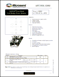 Click here to download APT35DL120HJ Datasheet